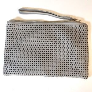 Street Level Vegan Leather Triangle Cutout Clutch